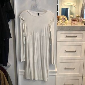 UNTTLD white midi dress